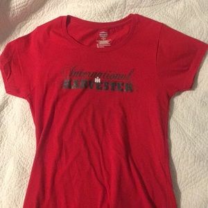 Never worn!Red international harvester tee shirt.